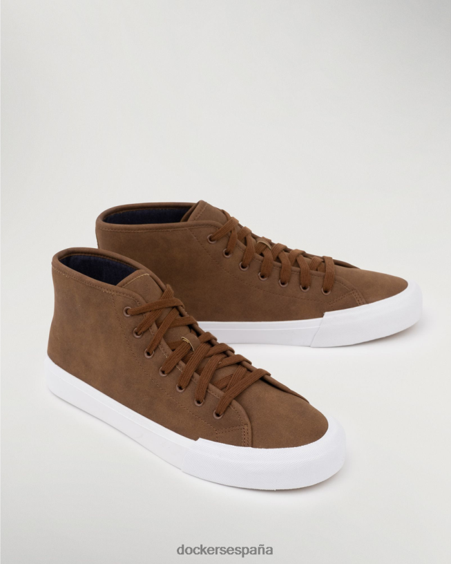 zapatillas altas forbes hombres Dockers gamuza sintética color canela zapatos 8F04061003