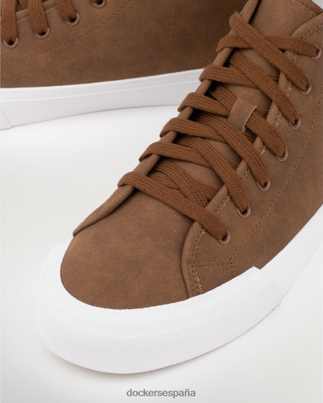zapatillas altas forbes hombres Dockers gamuza sintética color canela zapatos 8F04061003