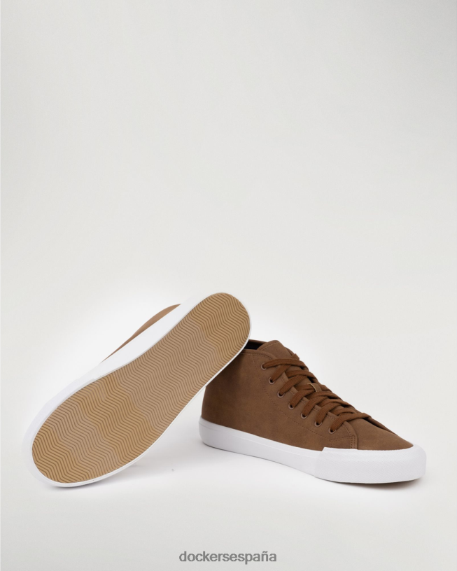 zapatillas altas forbes hombres Dockers gamuza sintética color canela zapatos 8F04061003