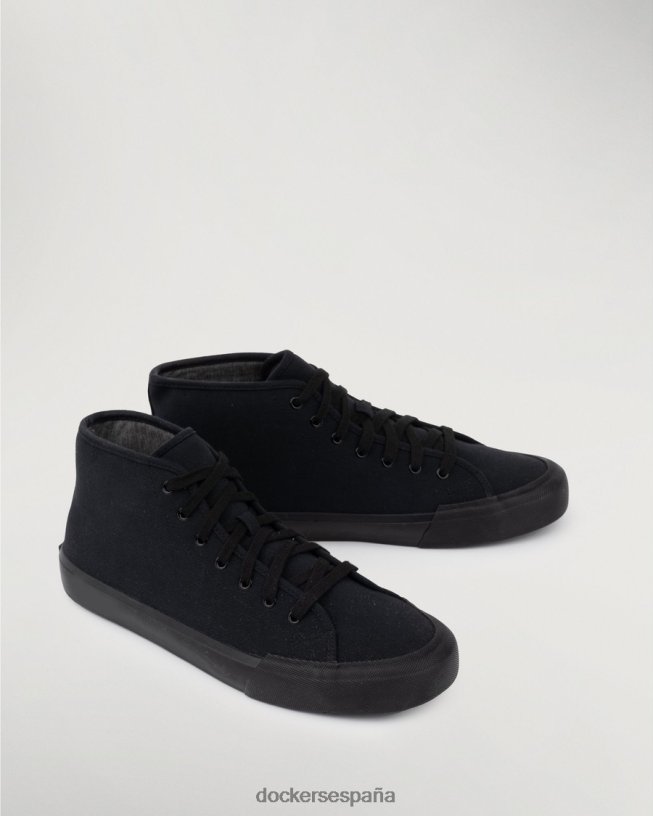 zapatillas altas forbes hombres Dockers sarga negra zapatos 8F04061002