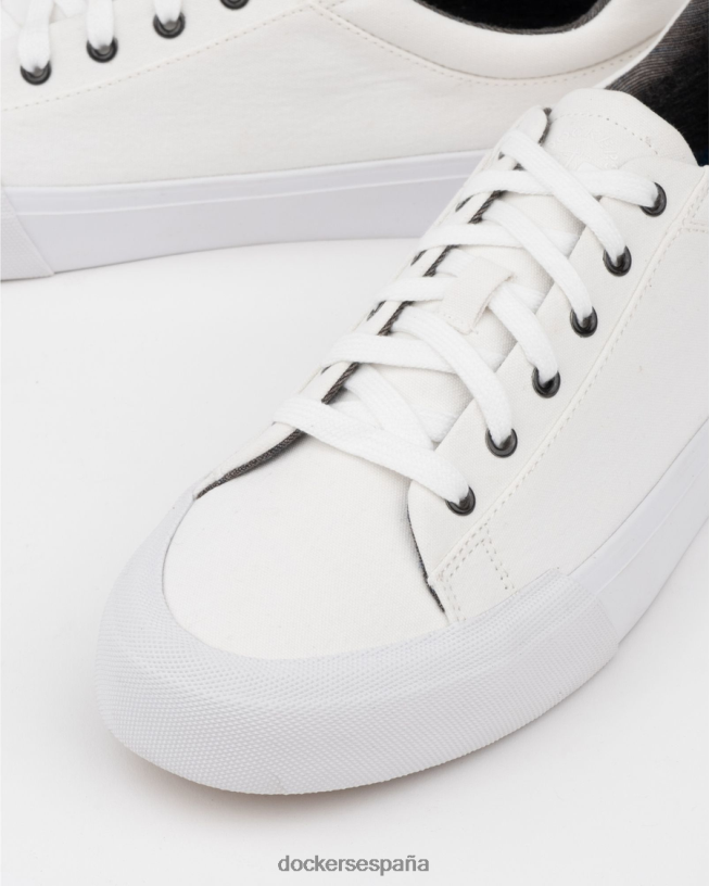 zapatillas frisco hombres Dockers blanco zapatos 8F04061001