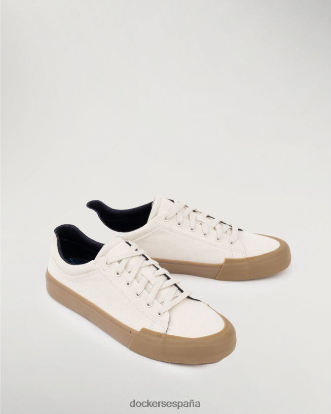 zapatillas frisco hombres Dockers crema zapatos 8F04061007