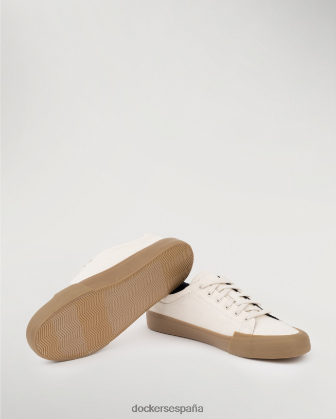 zapatillas frisco hombres Dockers crema zapatos 8F04061007