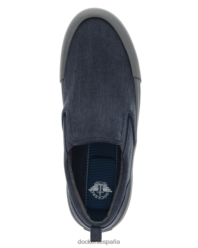 zapatillas sin cordones fremont hombres Dockers azul marino/carbón - azul zapatos 8F04061057