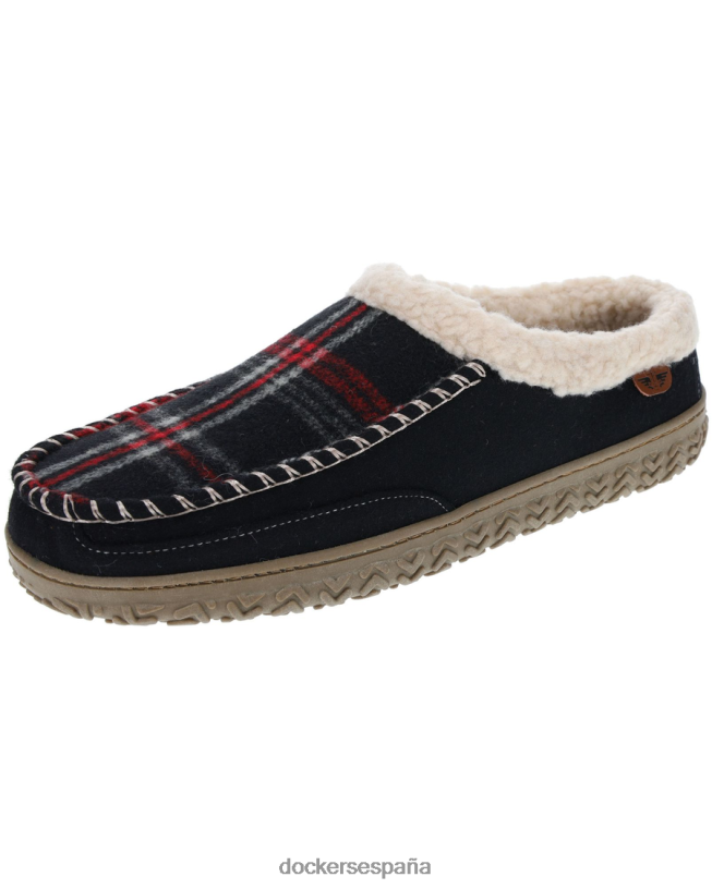 zapatillas tipo zueco resistentes hombres Dockers negro zapatos 8F04061094