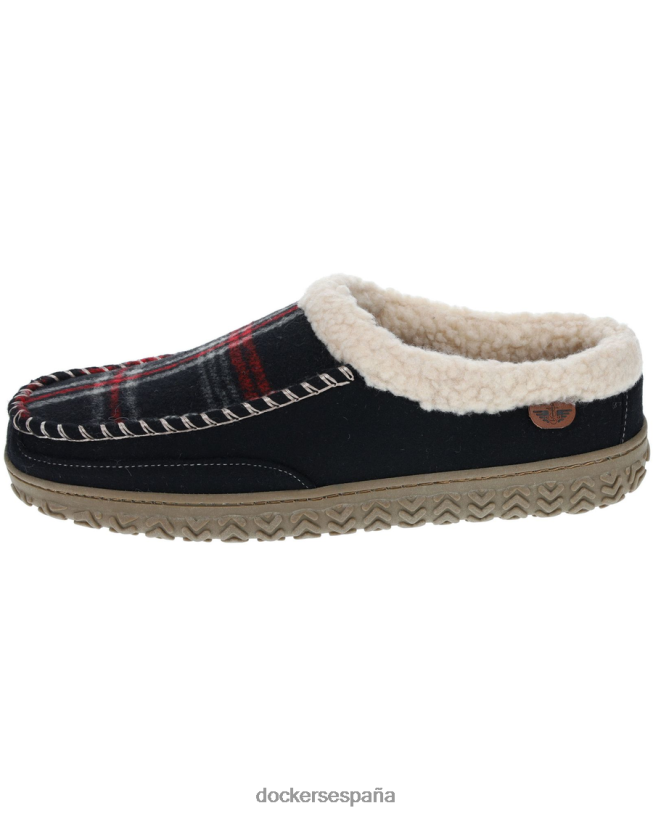 zapatillas tipo zueco resistentes hombres Dockers negro zapatos 8F04061094