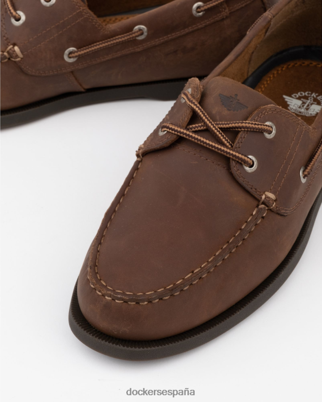 zapatos náuticos vargas hombres Dockers óxido - marrón zapatos 8F04061013