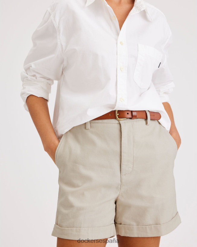 pantalones cortos chinos originales mujer Dockers Sáhara caqui ropa 8F04061158