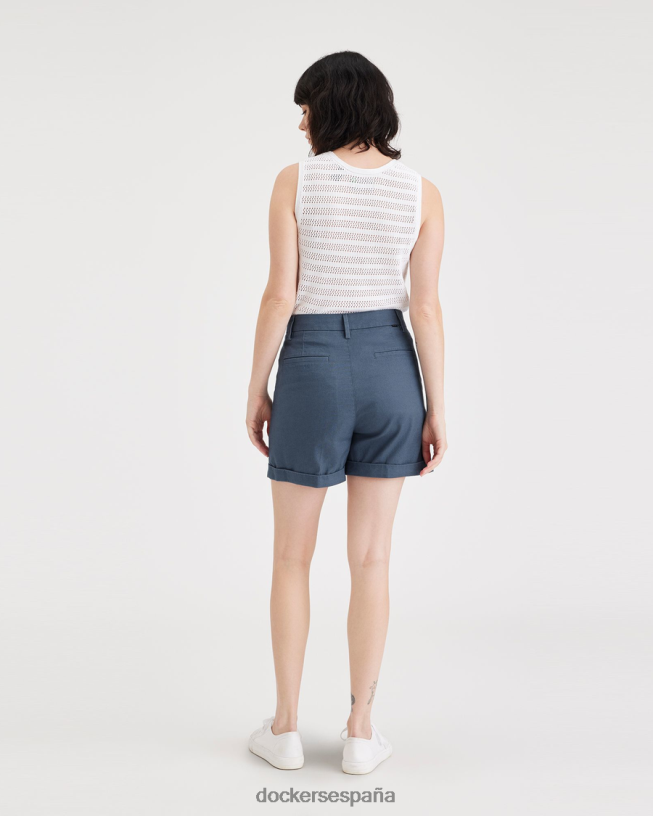 pantalones cortos chinos originales mujer Dockers índigo vintage - azul ropa 8F04061160