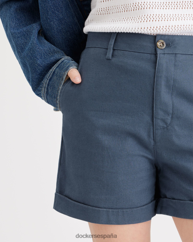 pantalones cortos chinos originales mujer Dockers índigo vintage - azul ropa 8F04061160