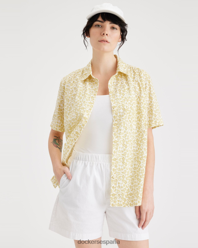 abotonado favorito, ajuste regular mujer Dockers rodaja de piña - amarilla ropa 8F04061125
