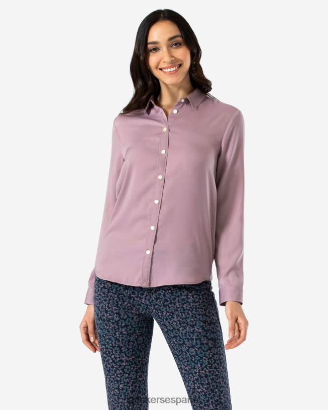 camisa con botones, corte ajustado mujer Dockers seta venenosa - violeta ropa 8F04061335