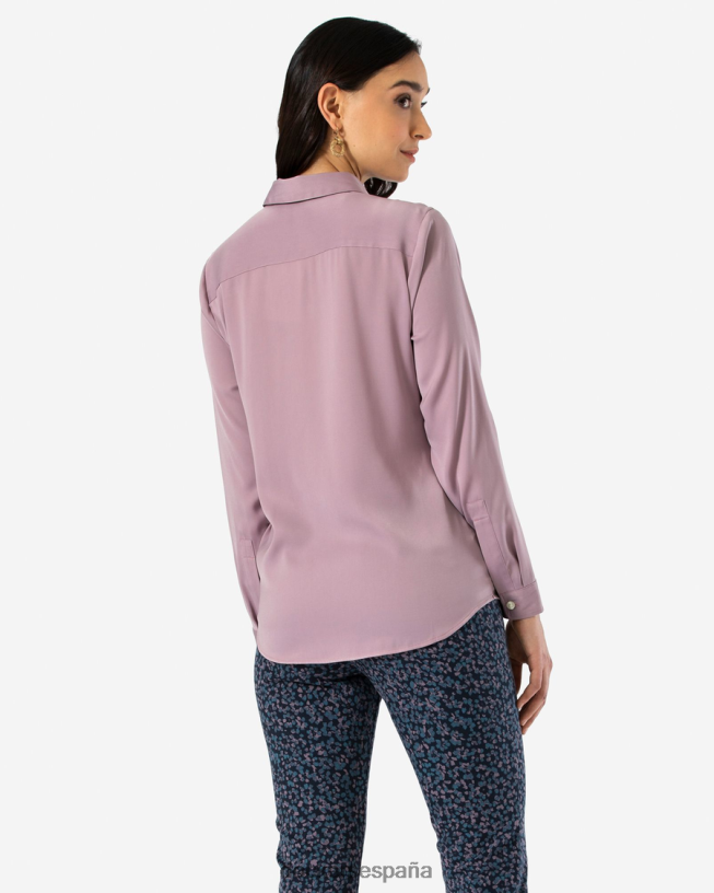 camisa con botones, corte ajustado mujer Dockers seta venenosa - violeta ropa 8F04061335