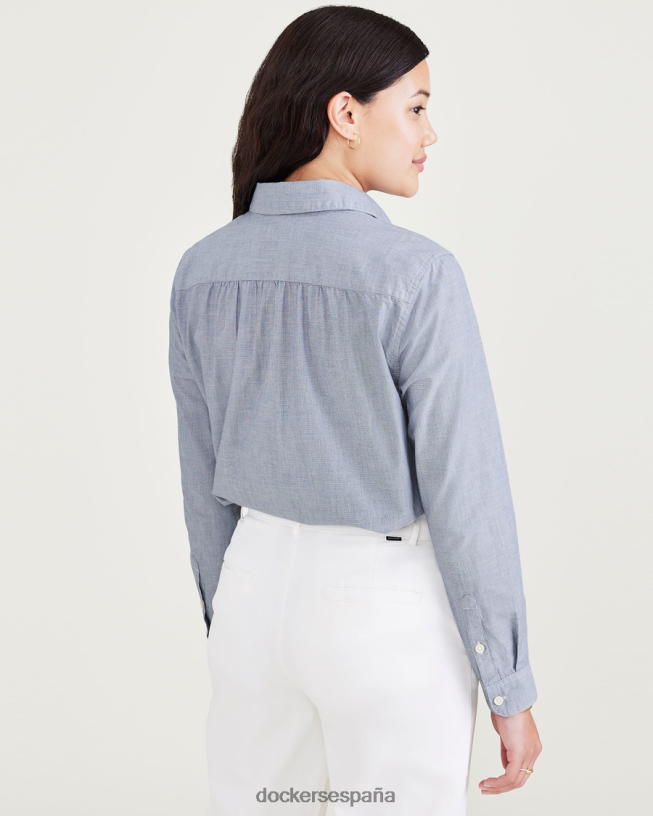 camisa favorita con botones, corte regular mujer Dockers ava oceanblue - azul ropa 8F04061249