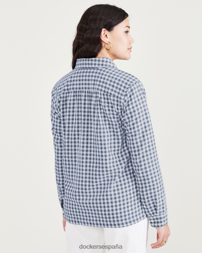 camisa favorita con botones, corte regular mujer Dockers puerto azul fusión - azul ropa 8F04061250
