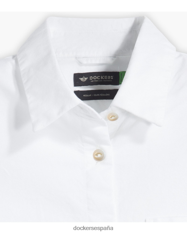 camisa original, corte regular mujer Dockers blanco brillante ropa 8F04061178