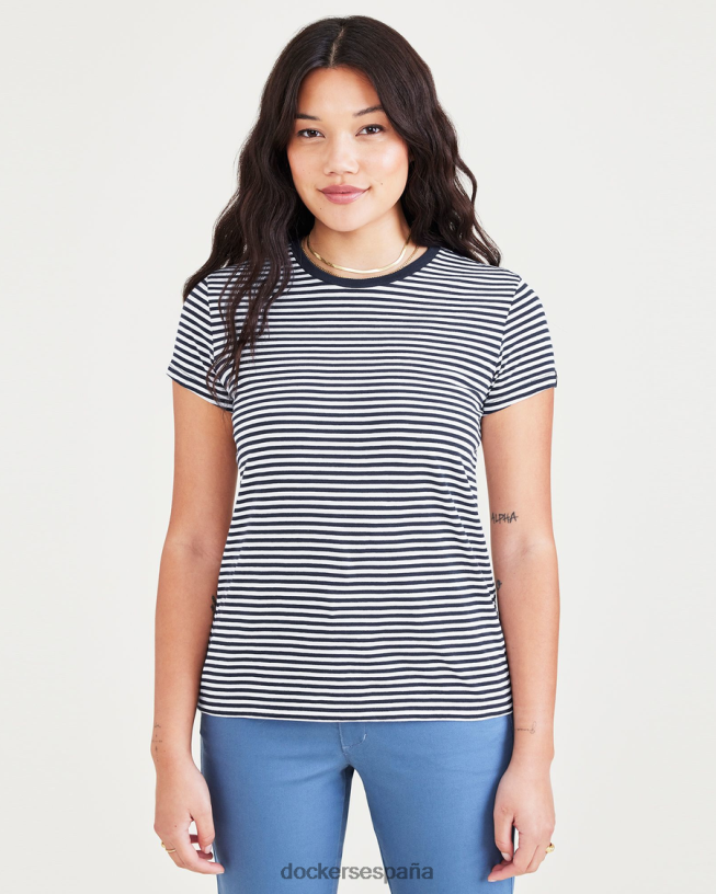 camiseta favorita, corte ajustado mujer Dockers blazer azul marino sea cliff - azul ropa 8F04061240