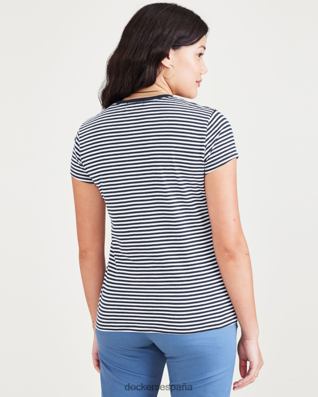 camiseta favorita, corte ajustado mujer Dockers blazer azul marino sea cliff - azul ropa 8F04061240