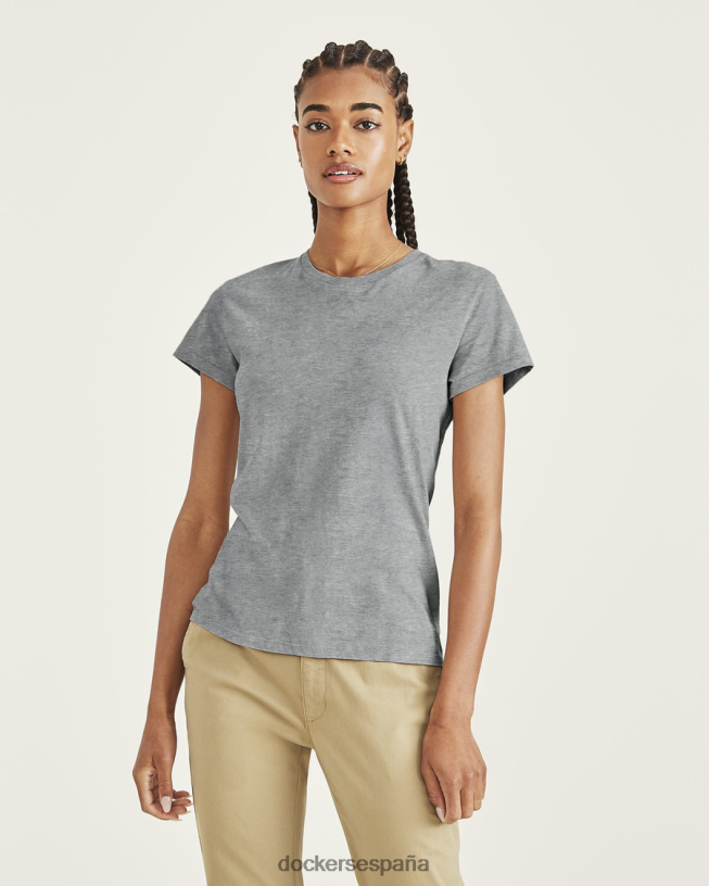 camiseta favorita, corte ajustado mujer Dockers cuero gris ropa 8F04061146