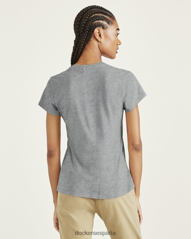 camiseta favorita, corte ajustado mujer Dockers cuero gris ropa 8F04061146
