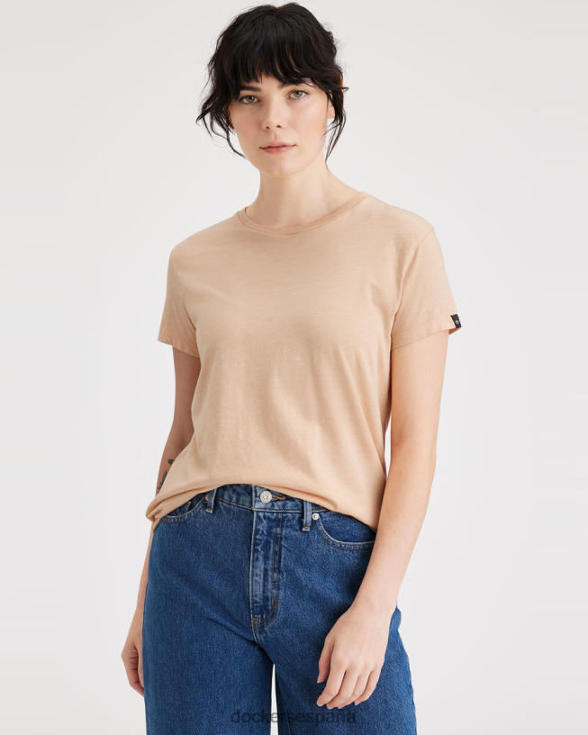 camiseta favorita, corte ajustado mujer Dockers flor de manzano - naranja ropa 8F04061145