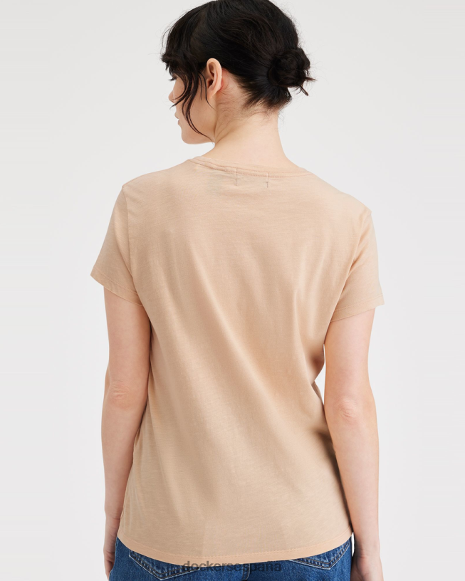 camiseta favorita, corte ajustado mujer Dockers flor de manzano - naranja ropa 8F04061145