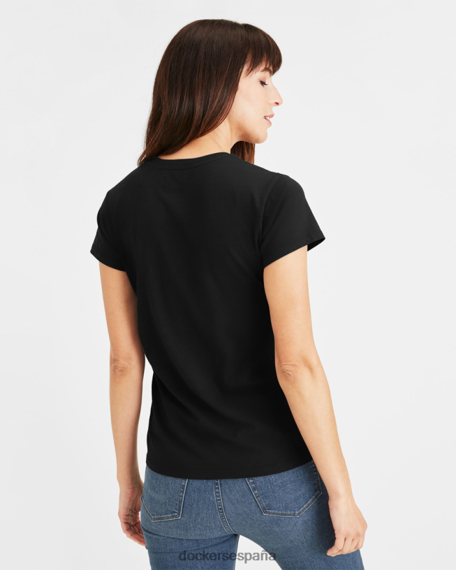 camiseta favorita, corte ajustado mujer Dockers negro mineral ropa 8F04061142