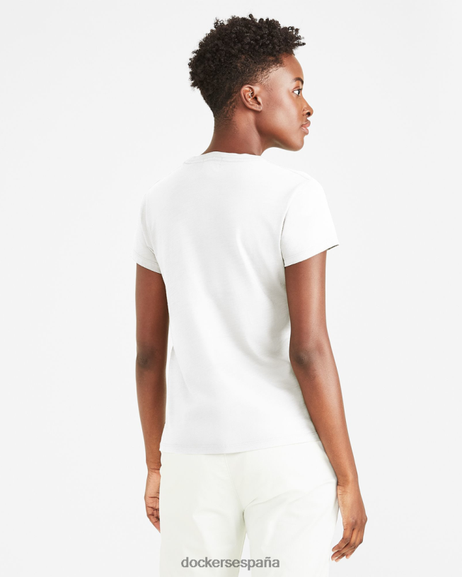 camiseta favorita, corte ajustado mujer Dockers papel blanco ropa 8F04061143