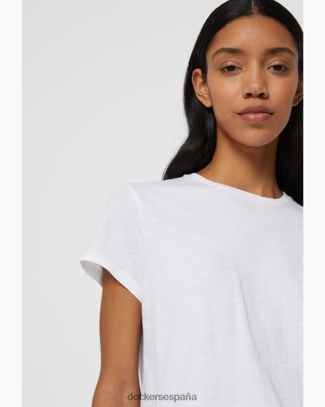camiseta favorita, corte ajustado mujer Dockers papel blanco ropa 8F04061143