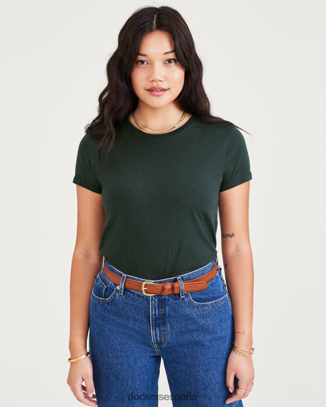 camiseta favorita, corte ajustado mujer Dockers pinar - verde ropa 8F04061239
