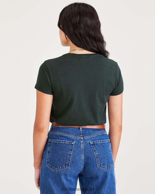camiseta favorita, corte ajustado mujer Dockers pinar - verde ropa 8F04061239
