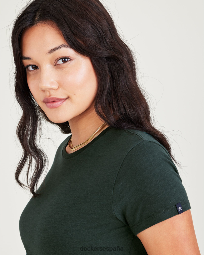 camiseta favorita, corte ajustado mujer Dockers pinar - verde ropa 8F04061239
