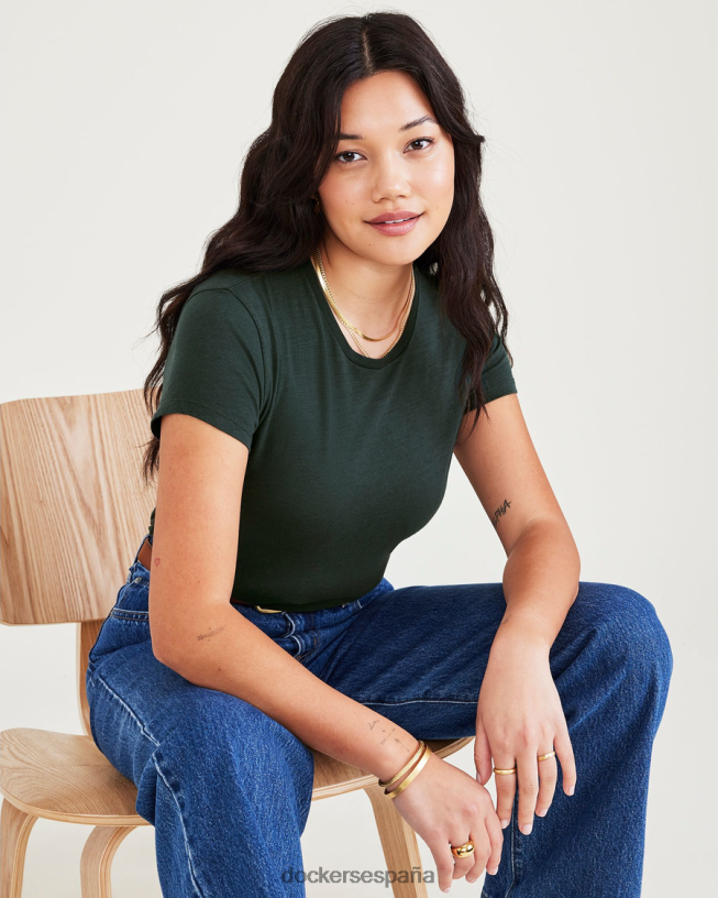 camiseta favorita, corte ajustado mujer Dockers pinar - verde ropa 8F04061239