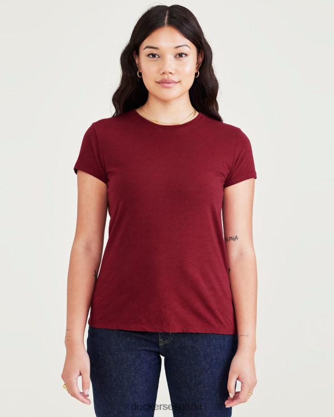 camiseta favorita, corte ajustado mujer Dockers rojo tibetano - rojo ropa 8F04061237