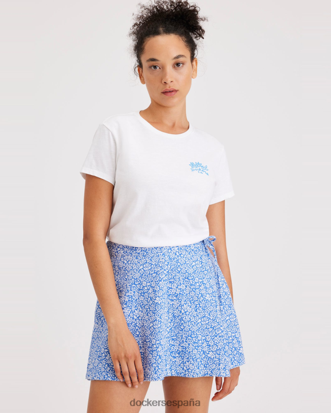 camiseta gráfica, corte ajustado mujer Dockers blanco brillante ropa 8F04061140