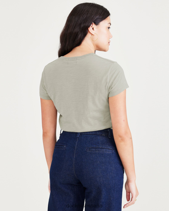 camiseta gráfica, corte ajustado mujer Dockers niebla del bosque - verde ropa 8F04061266