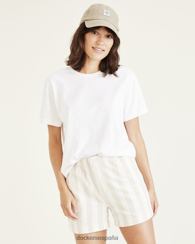 camiseta original, ajuste regular mujer Dockers blanco brillante ropa 8F04061119