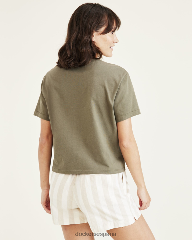 camiseta original, ajuste regular mujer Dockers camuflaje - verde ropa 8F04061280