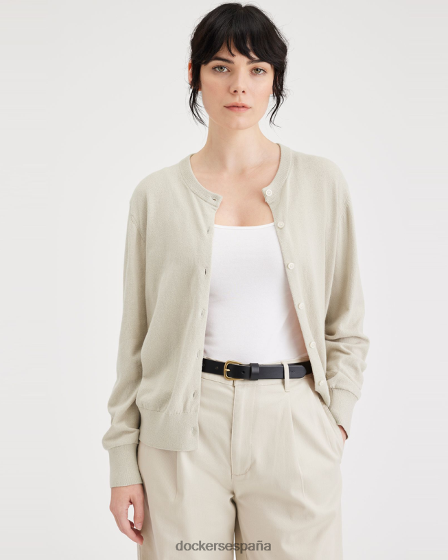 cárdigan, corte regular mujer Dockers arena - gris ropa 8F04061147