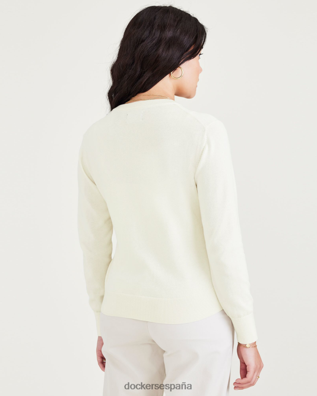 cárdigan, corte regular mujer Dockers garceta - blanca ropa 8F04061149