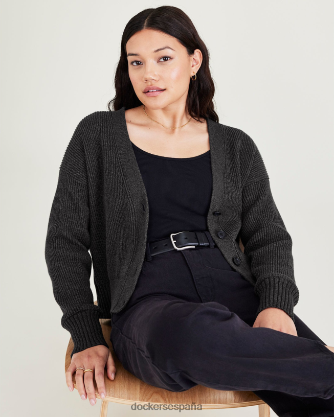 cárdigan corto, corte relajado mujer Dockers ragtime hermoso negro - negro ropa 8F04061279