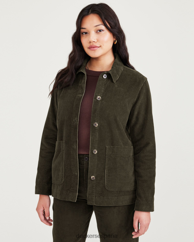 abrigo de trabajo, corte estándar mujer Dockers noche del bosque - verde ropa 8F04061298