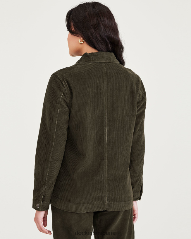 abrigo de trabajo, corte estándar mujer Dockers noche del bosque - verde ropa 8F04061298