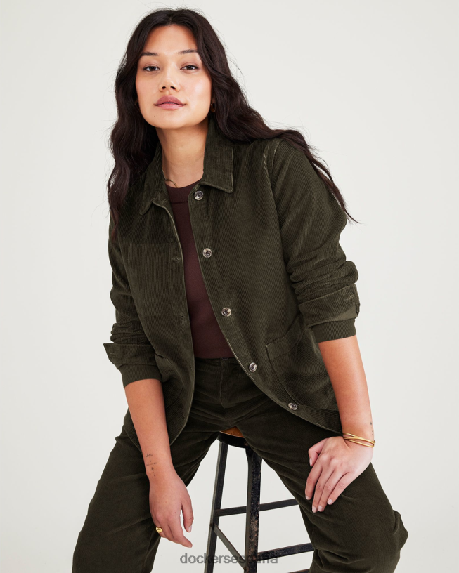 abrigo de trabajo, corte estándar mujer Dockers noche del bosque - verde ropa 8F04061298