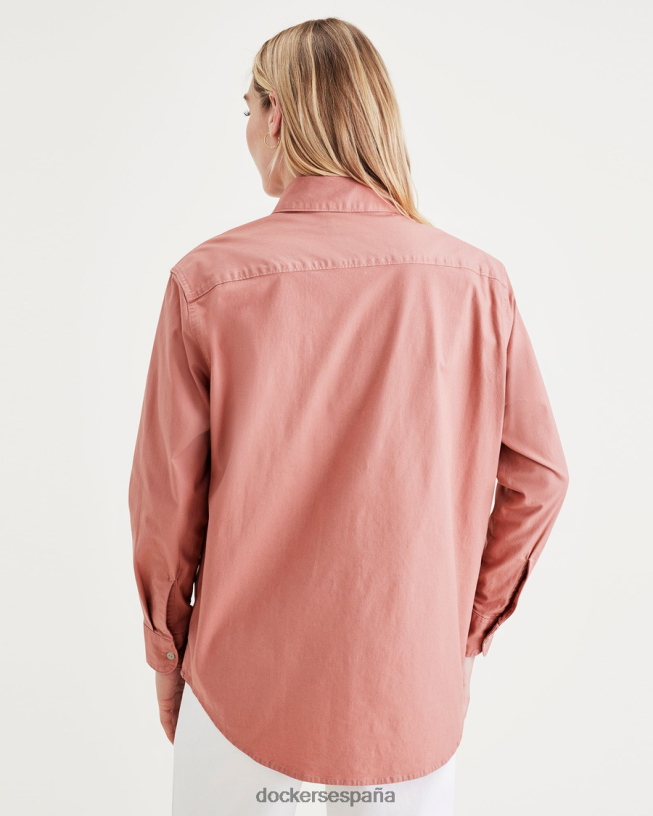 chaqueta camisera, corte regular mujer Dockers rosa vieja - rosa ropa 8F04061301