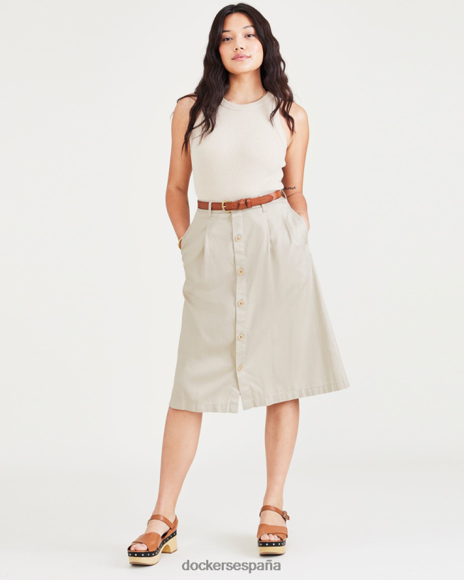 falda midi mujer Dockers Sáhara caqui ropa 8F04061292