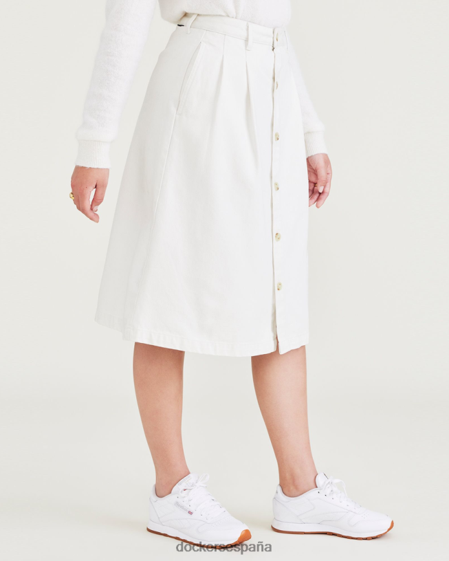 falda midi mujer Dockers vela mayor - blanca ropa 8F04061295
