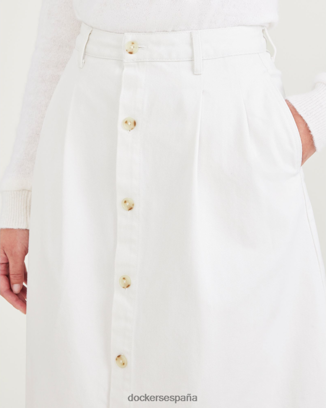 falda midi mujer Dockers vela mayor - blanca ropa 8F04061295