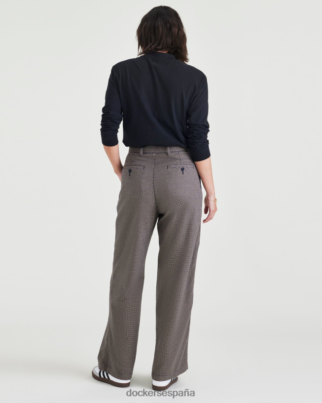 Caqui original, plisado, corte ancho y alto. mujer Dockers blazer azul marino de gamuza blues - azul ropa 8F04061216