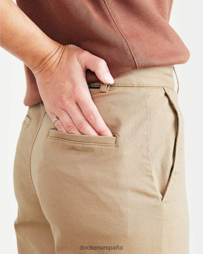 caquis originales, talle alto, corte recto mujer Dockers cosecha de oro - bronceado ropa 8F04061179